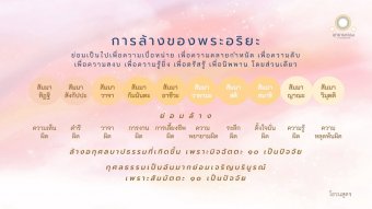 Embedded thumbnail for การล้างของพระอริยะ | โธวนสูตร