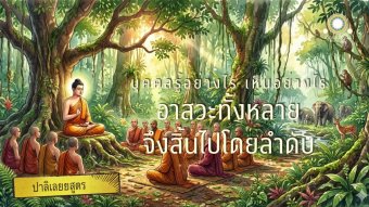 Embedded thumbnail for การรู้เห็นที่ทำให้สิ้นอาสวะ | ปาลิเลยยสูตร